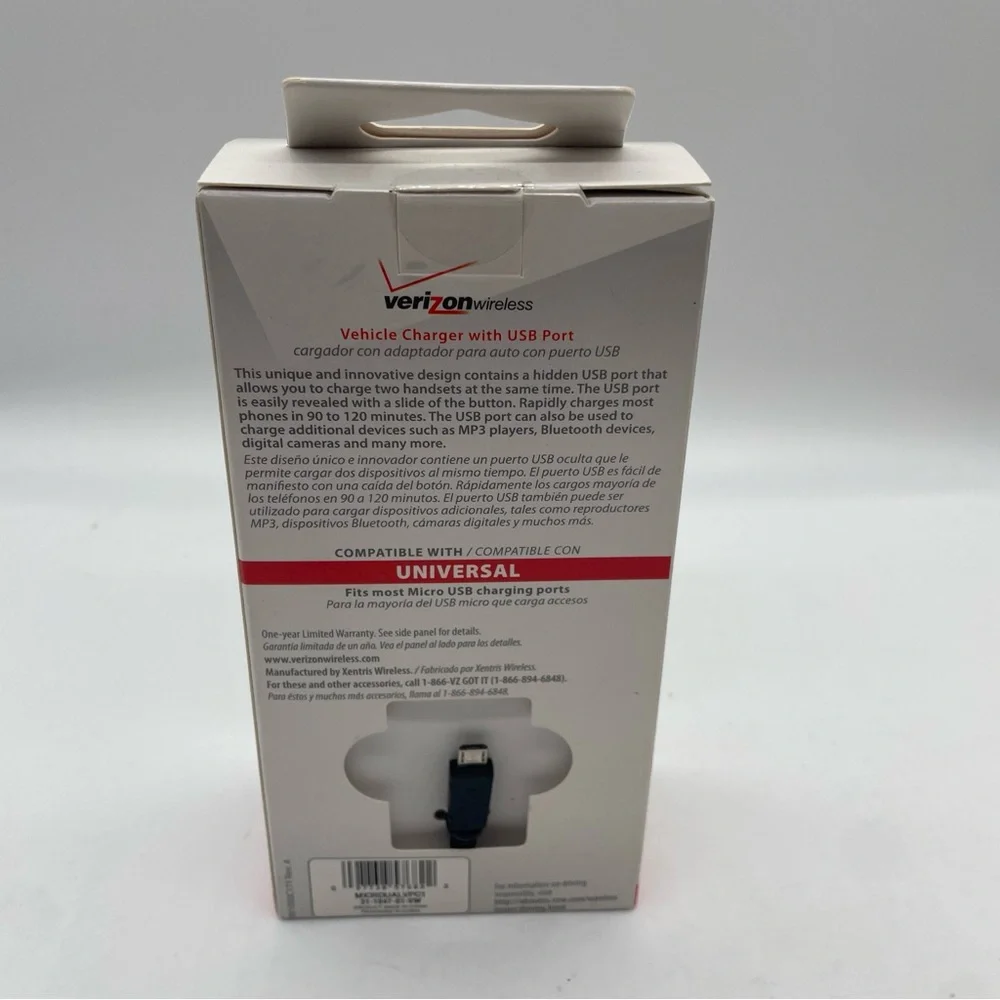 Verizon Car Vehicle Charger With USB Port Universal New